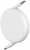 Baseus Free2Draw Mini - USB-C intrekbare kabel 100W - Wit