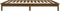 vidaXL - Bedframe - massief - grenenhout - honingbruin - 90x200 - cm