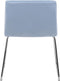 ARCATA - Eetkamerstoel - Lichtblauw - Fluweel