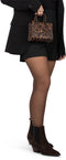 POSH by Poelman CARMEN - Enkellaars - Blokhak 4,5 cm - Bruin met dierenprint