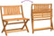 vidaXL - Opvouwbare - Tuinbank - 80x46x85 - cm - Massief - Acaciahout