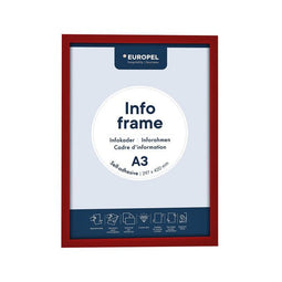 Europel - Infokader europel zelfklevend a3 rood