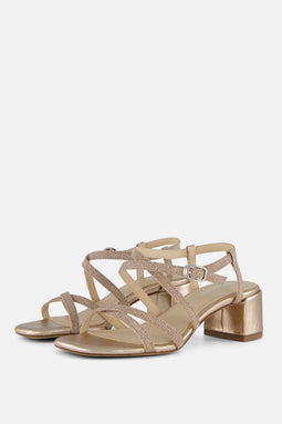 Tamaris Sandalen - Dames - Hakhoogte 5 cm - Goud