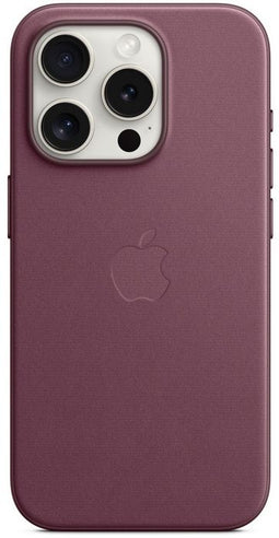Apple FineWoven Back Cover - iPhone 15 Pro - MagSafe - Paars