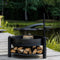 CookKing Multi-functionele Vuurschaal Montana X met Grillrooster 60 cm - Hoge Kwaliteit Staal - Handgemaakt in Europa