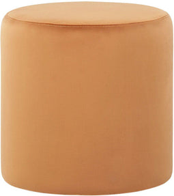 LOVETT - Poef - Oranje - 47 cm - Fluweel