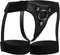 Zwart strap on harnas in jarretel stijl