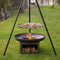 RedFire – Juva – Grijs - Staal – Vuurschaal – Stevig staal – Diameter 80cm - Industrieel – Terrasverwarming – Sfeerhaard - Houtopslag