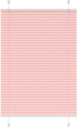 vidaXL - Plissé - rolgordijn - 100x150 - cm - stofbreedte - 99,4cm - polyester - roze