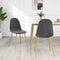 vidaXL - Eetkamerstoelen - 2 - st - fluweel - donkergrijs
