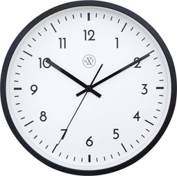 Wandklok 30cm-Stil-Zwart/Wit-Plastic-nXt Easy Big