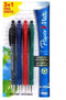 Paper Mate Flexgrip Balpen, Diverse Kleuren, 4 Pack