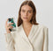 iDeal of Sweden iPhone 13 - Backcover - Glanzende coating - Meerkleurig Golden Jade Marble