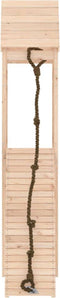 vidaXL - Speelhuis - met - klimwand - massief - grenenhout