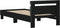 vidaXL - Bedframe - met - hoofdbord - en - LED-verlichting - zwart - 90x190 - cm