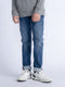 Petrol Industries - Jongens Russel Regular Tapered Fit Jeans Blackfoot - Blauw - Maat 140