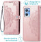 iMoshion Hoesje Geschikt voor Oppo Find X5 Lite 5G Hoesje Met Pasjeshouder - iMoshion Mandala Bookcase - Rosé Goud