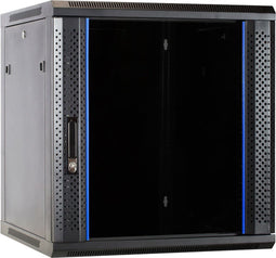 DSIT 12U wandkast met glazen deur 600x600x635mm (BxDxH) - serverbehuizing - serverrack - serverkast - 19 inch