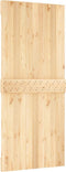 vidaXL - Schuifdeur - met - beslag - 90x210 - cm - massief - grenenhout