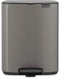 Brabantia Bo Pedaalemmer - 12 liter - Soft-close - Platinum