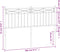 vidaXL - Hoofdbord - 160 - cm - metaal - zwart