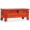 vidaXL Opbergkist 101x39x42 cm massief mangohout rood