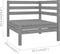 vidaXL - 3-delige - Loungeset - massief - grenenhout - grijs