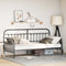 vidaXL - Ligbed - Frame - Zwart - 90x200 - cm - Staal
