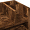 Bureau organiser 44,5x24x25 cm bewerkt hout gerookt eikenkleur