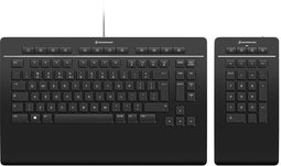 3Dconnexion Keyboard Pro - Bluetooth-Toetsenbord met Numpad - QWERTZ Duits - Zwart