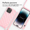 iMoshion Hoesje Geschikt voor iPhone 14 Pro Max Hoesje Met Koord - iMoshion Siliconen design hoesje met koord - Roze / Retro Pink