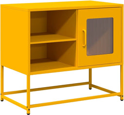 vidaXL - Tv-meubel - 68x39x60,5 - cm - staal - mosterdgeel