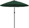 vidaXL - Parasol - met - aluminium - paal - 270 - cm - groen