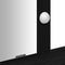 vidaXL - Zwarte - Eiken - Kaptafel - met - LED - Verlichting - - - 79x41x140 - cm