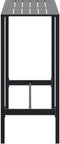 vidaXL - Bartafel - 100x50x110 - cm - gepoedercoat - staal - zwart