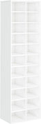 vidaXL - Schoenenkast - 22 vakken - 54x34x183 cm - hoogglans wit