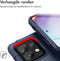 iMoshion Hoesje Geschikt voor Motorola Edge 40 Pro Hoesje Siliconen - iMoshion Rugged Shield Backcover - Donkerblauw