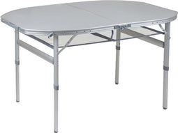 Bo-Camp - Tafel - Ovaal - Koffermodel - 120x80 cm - Verstelbaar