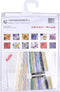 Thea Gouverneur - Borduurpakket met telpatroon - 493A - Voorgesorteerde DMC Garens - Akelei - Aida - 15 cm x 14 cm - DIY Kit