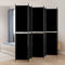 vidaXL - Kamerscherm - met - 6 - panelen - 300x220 - cm - stof - zwart
