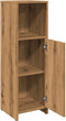 vidaXL - Badkamerkast - 30x30x95 - cm - bewerkt - hout - artisanaal - eikenkleur