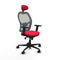 Jorquera Piqueras y Crespo 2D036N1 - Bureaustoel met hoofdsteun - Verstelbare hoogte en armleuning - Rood
