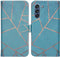 iMoshion Hoesje Geschikt voor Samsung Galaxy S21 FE Hoesje Met Pasjeshouder - iMoshion Design Softcase Bookcase - Blauw / Meerkleurig / Blauw / Blue Graphic
