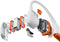 Shokz OpenRun Pro 2 - Sporthoofdtelefoon - DualPitch™ technologie IP55 - Oranje/Wit