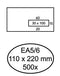 Hermes - Envelop hermes venster ea5/6 vr 3x10 80gr zk 500st