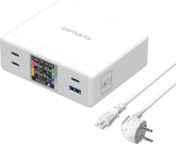 4smarts 130W GaN Oplaadstation met Quick Charge en Power Delivery Wit
