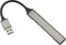 4smarts 4-in-1 Hub USB-A naar 3x USB-A 2.0 en 1x USB-A 3.0 Grijs