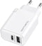 4smarts VoltPlug 45W USB-A QC en USB-C Power Delivery Adapter Wit
