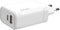4smarts VoltPlug 45W USB-A QC en USB-C Power Delivery Adapter Wit
