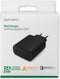 4smarts VoltPlug Adapter 25W USB-A / USB-C Snellader Zwart